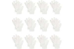 jiebor 12 Pairs Kids Warm Gloves Winter Gloves Knit Gloves for Boys Girls Children Kids