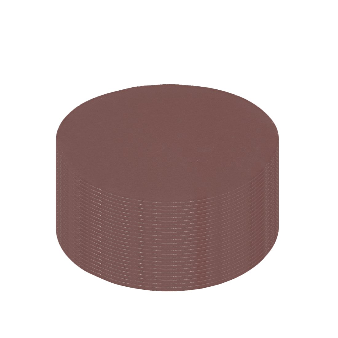 sourcingmap 25Pcs 4 inch Hook and Loop Sanding Disc 1500 Grits Flocking Sandpaper for Random Orbit Sander Brown