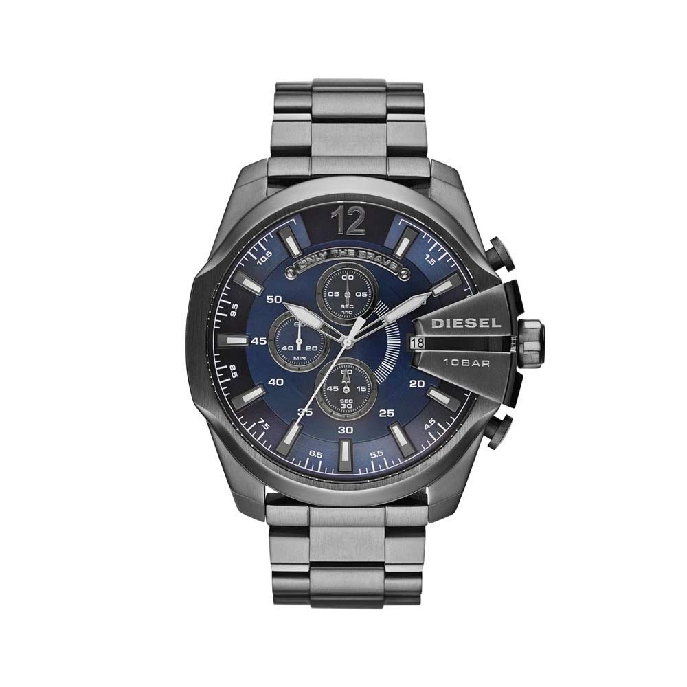 Diesel Chief Series Men's Chronograph Watch with Silicone, Stainless Steel or Leather Strap