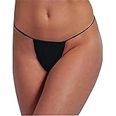 ForPro Professional Collection Disposable Bikini Panties, Non-Woven Underwear, Individually-Wrapped, One Size Fits Most, Black, 50-Count