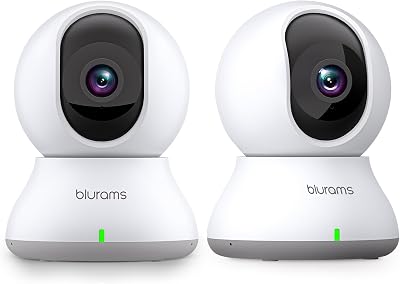 blurams Pet Camera 2K Indoor 360° Night Vision Motion Tracking 2 Pack