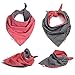FUNPET 4 Pcs Dog Bandana Triangle Bibs Bright Coloured Scarfs Accessories for Pet Cats and Baby Puppies