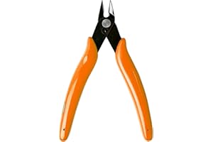 LB2 5 Inch Model Nipper, Plastic Model Tools for Beginners, Sharp Blade Gundam Nipper with Non-Slip Grip, Spure Cutter for Electronics, Gunpla Model Building, Jewelry (Orange)