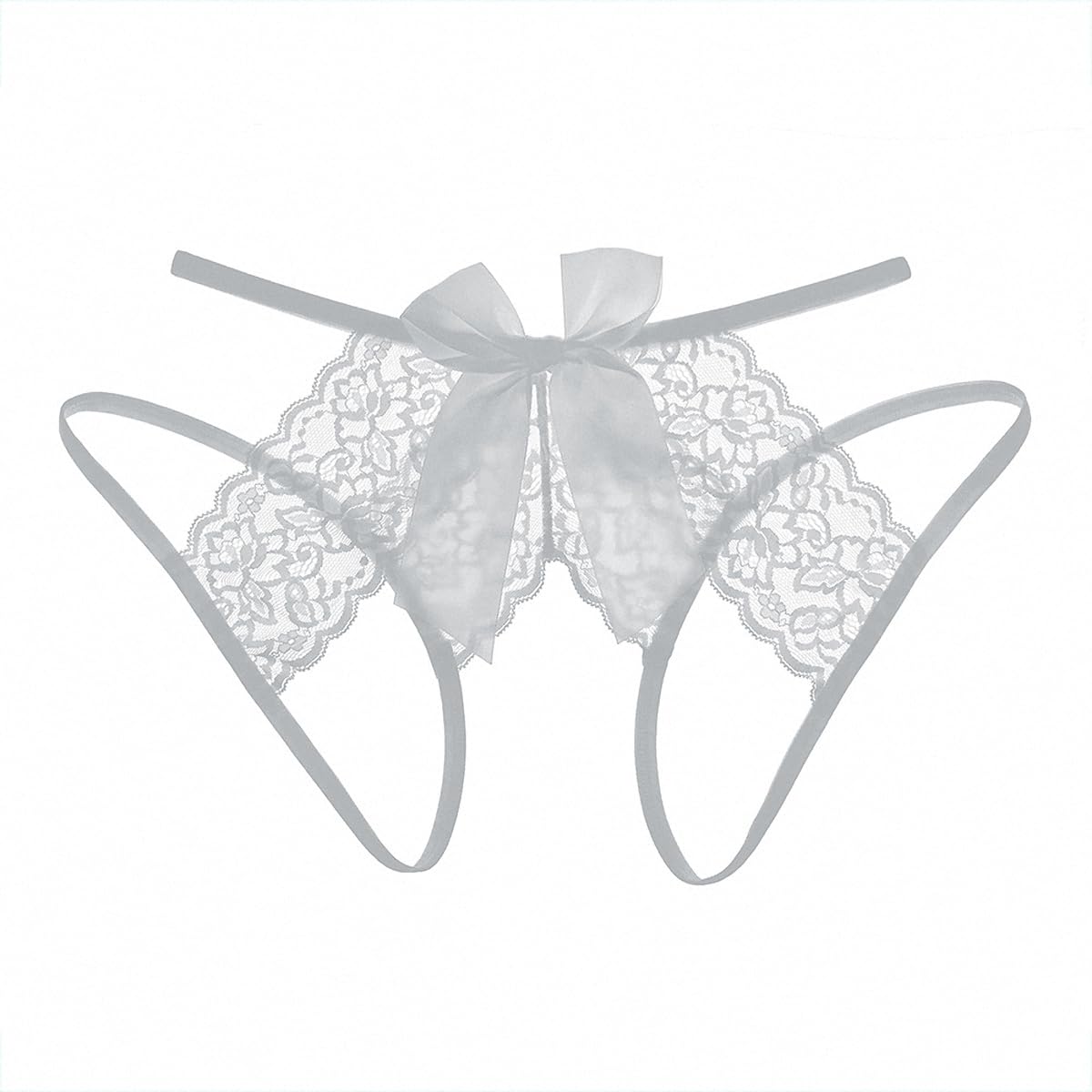 AkovichFarh Women Pearl Lace Bowknot Beads Lace