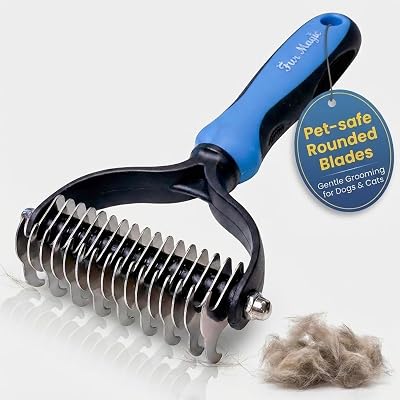 Fur Magic Dematting Comb for Dog & Cat – Dual Sided Deshedding Tool