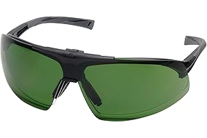 Pyramex Onix Plus Safety Eyewear, Clear Anti-Fog Lens 3.0 Ir Filter Flip Lens with Black Frame