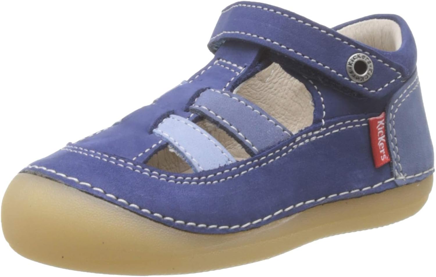 Kickers 611086-10-53 Baby Boys’ Sandals, Blue (Bleu Tricolore 53), 3 UK, Blue Bleu Tricolore 53, 3 UK Child