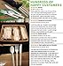 Ecoridge Disposable Compostable Cutlery Silverware Utensils Set - 380pc (140 forks, 120 spoons, 120 knives) - Eco Biodegradable Plastic Utensils Compostable Cutlery Heavy Duty Fork Spoon Knife Set