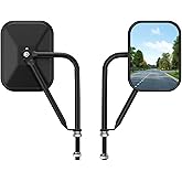 Door Off Mirror Compatible with Jeep Wrangler JK JL & Unlimited, Wider View Easy-Install Door Hinge Side Mirrors for Wrangler JK JL Unlimited