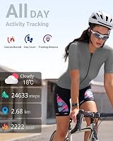 Amzhero Health Fitness Tracker 24/7 Heart Rate SpO2 Sleep 5ATM 15 Day view 2