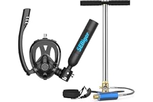 SEBiger Scuba Tank with Sub-Mask Mini Scuba Tank 0.5L Provide About 6 Minutes Underwater Breath Within 30ft Diving Depth, Small Scuba Tank Diving Tanks for Shallow Water Diving