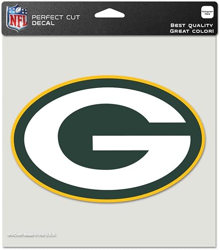 Wincraft Green Bay Packers 11x17 Multi-Use Decal Sheet (2 Decals) – Officially Licensed NFL – For Auto, Windows, Cornhole