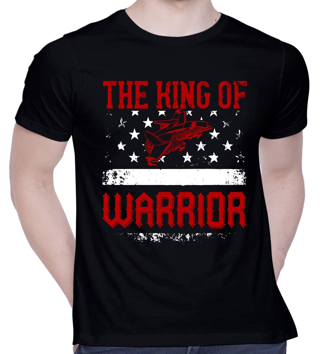 CreativiT Graphic Printed TShirt for Unisex The King of Warrior Tshirt
