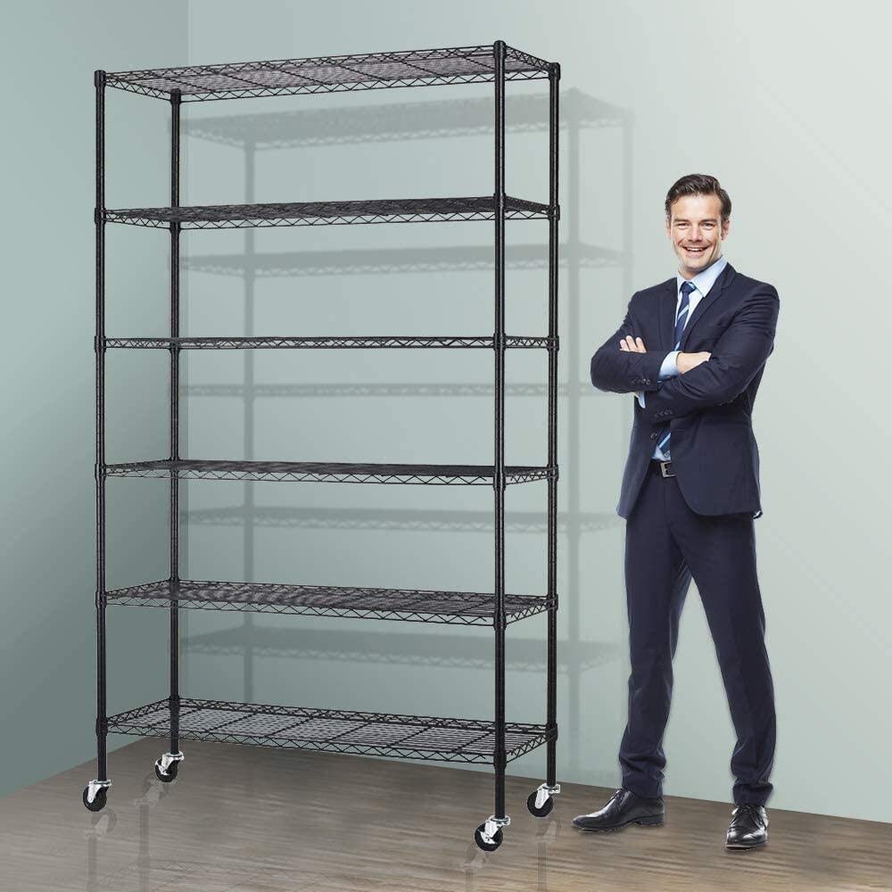 6-Tier Storage Shelves NSF Certified Wire Shelving