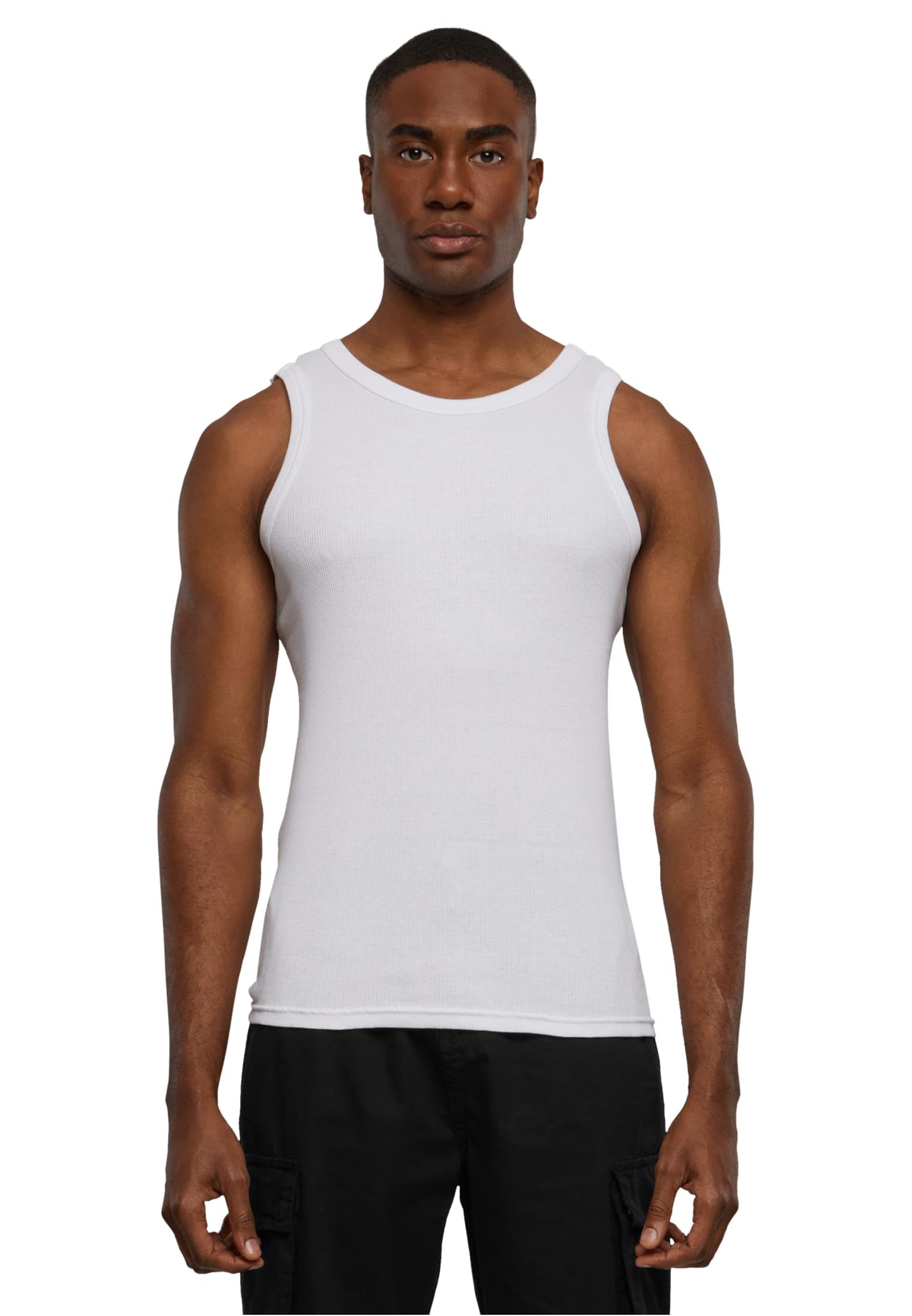 Urban Classics Mens Tb066-mens Tanktop Top, White, L EU