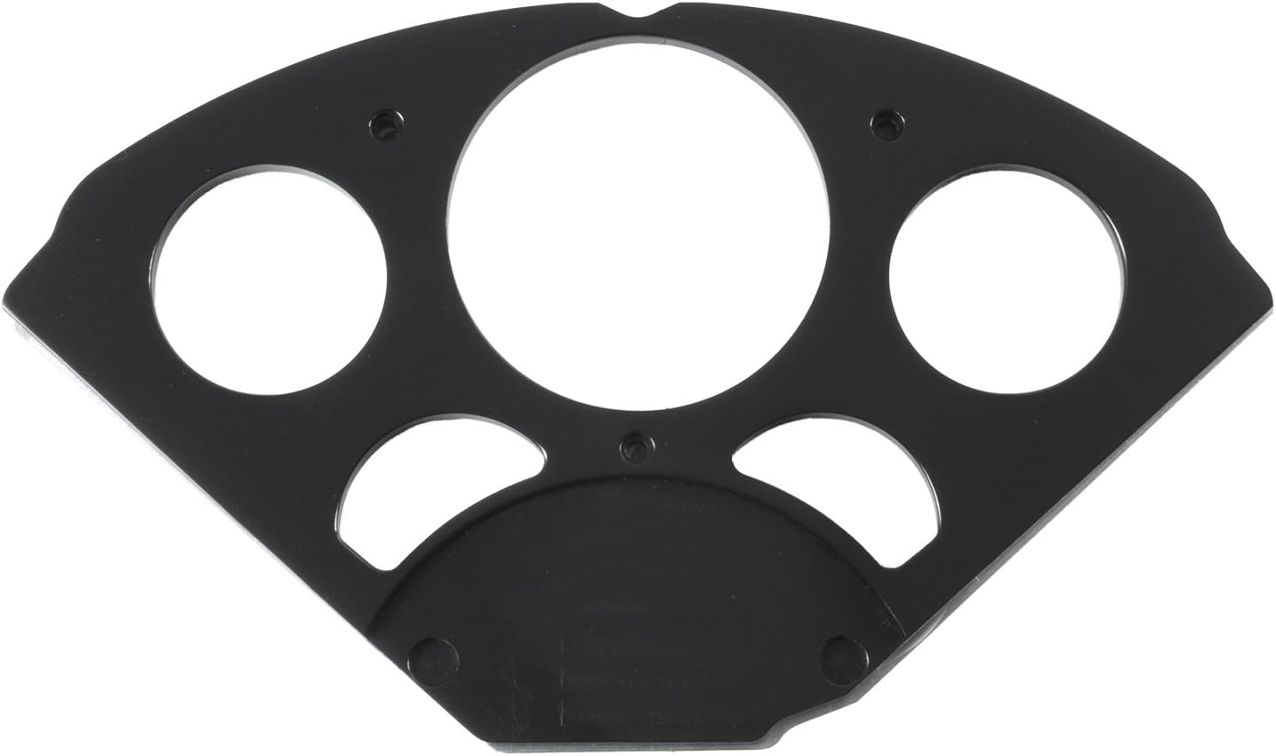 AutoMeter 7055 Dash Insert, Chevy 55-56, 1 X 3-1/8" & 4 X 2-1/16", Sr Bezel, Black