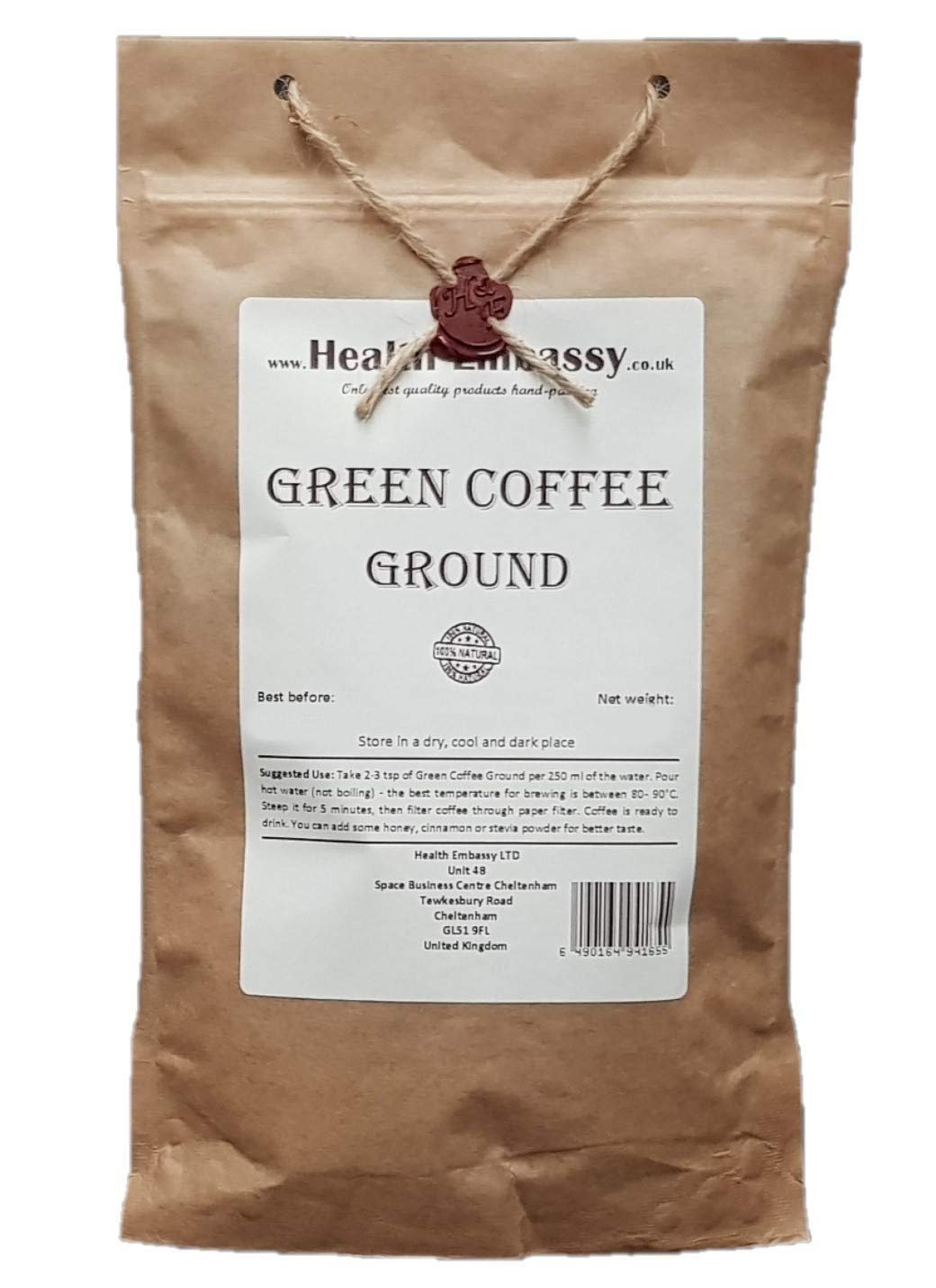Health Embassy Green Coffee Bean Ground - 225g