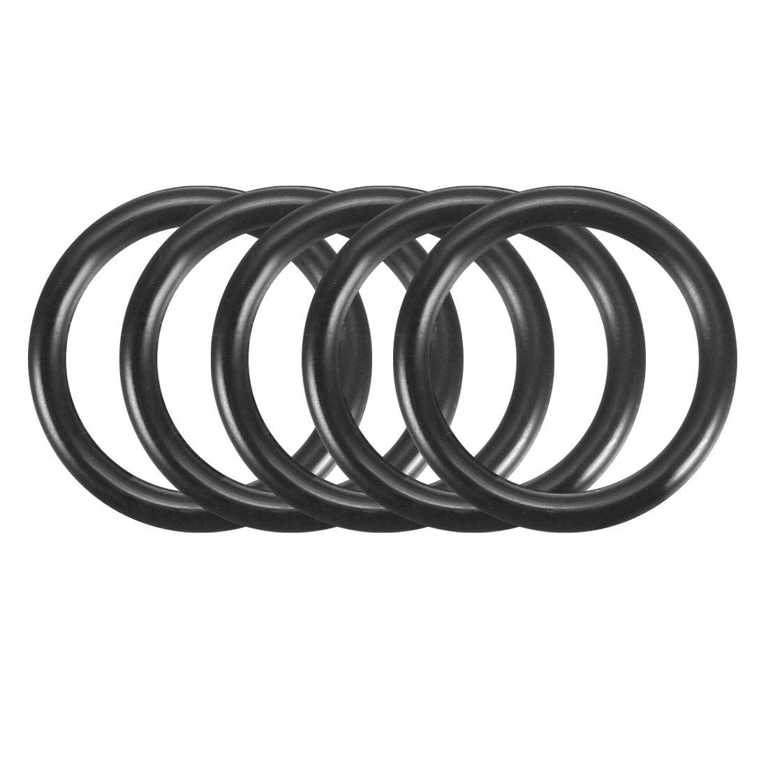 Sourcingmap Nitrile Rubber O-Rings, 10mm OD 7.6mm ID 1.2mm Width, Metric Sealing Gasket, Pack of 100
