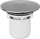 HNNHOME Shower Drain Cover Chrome 90/115mm Removable Top Cap White Dip Cup view 1