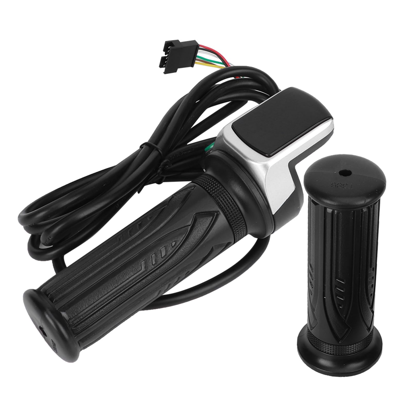 Electric Bike Twist Throttle, Electric Bike Twist Throttle, 6 pin Speed Governing Throttle Grip LCD Screen Display Electric Quantity (48V)