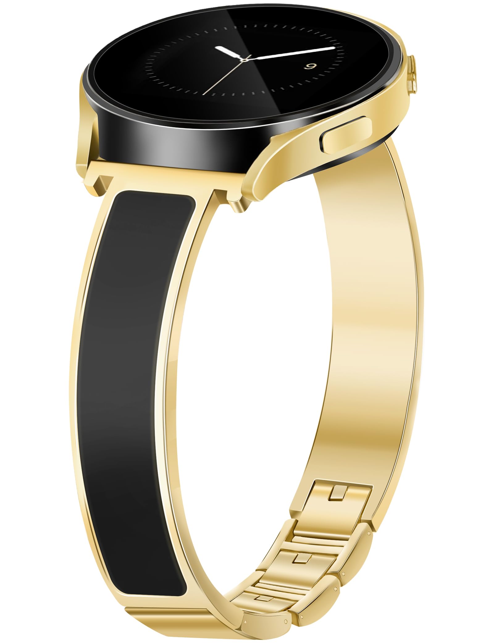 Photo 1 of Gold Slim Watch Bands Women 20mm Compatible with Samsung Galaxy Watch 7/6/5/4/Active 2/4 Classic/6 Classic/5 Pro/FE 40mm 42mm 43mm 44mm 45mm 46mm 47mm, Jewelry Dressy Cute Bracelet Metal Strap