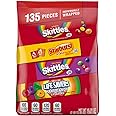 SKITTLES Original, SKITTLES Wild Berry STARBURST & LIFE SAVERS Hard Candy Fun Size Fruity Candy Assortment, 135 Ct Bulk Bag