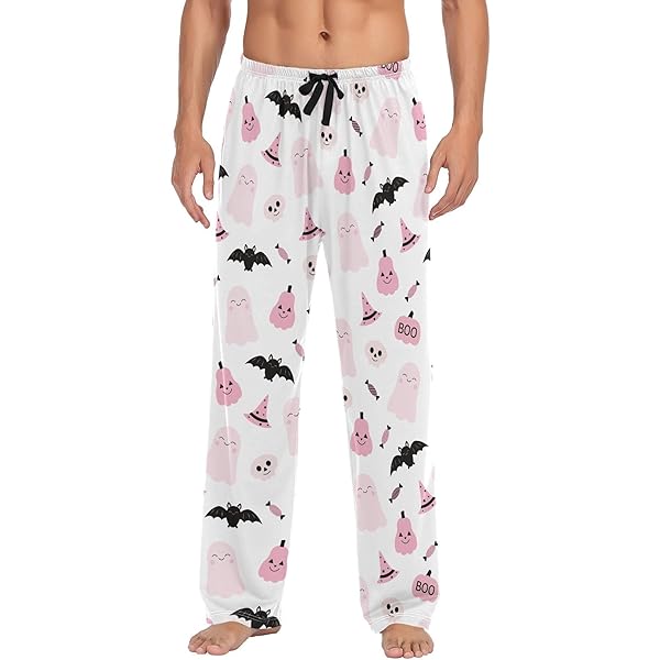 ZZKKO Pajamas Pants for Men Cute Cartoon White Chicken Men's