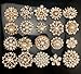 L'VOW Gold Crystal Pearl Brooches Brooch Pins Wedding Corsage Bouquet Kit Pack of 12