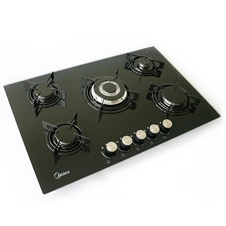 Piano Cottura A Gas Autosufficiente 77cm Superfice In Vetro