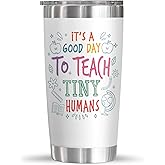 AXIARA Teacher Gifts for Women - 20 oz Stainless Steel Insulated Coffee Tumbler with Lid - Thank You Appreciation Birthday Graduation School End of Year Gifts for Teacher from Student