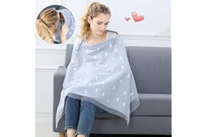 ONEUPIN Privacy Nursing Covers, Breast Feeding Cover Nursing Cover Privacy Breastfeeding Protection for Mom Gifts（Grey）