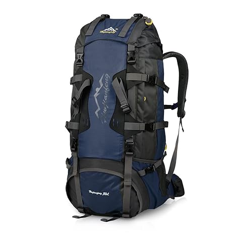 Vbiger 80L Wanderrucksack Wasserdicht Trekkingrucksack Reiserucksack Taktische Rucksack Trekkingrucksäcke für Reisen Wandern 
