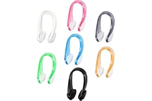 Swimming Nose Clip, 21 Pcs Silicone Waterproof Nose Clips for Swimming, Nose Plug for Swimming, Diving, Water Sports, 7 Color