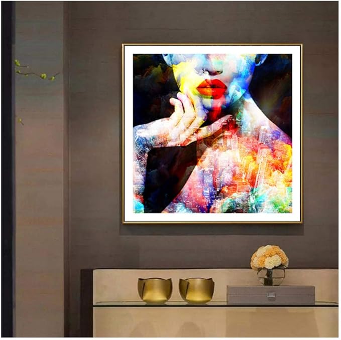 Wadyx Figuras Decorativas surrealistas abstractas Lámina de Arte Lienzo