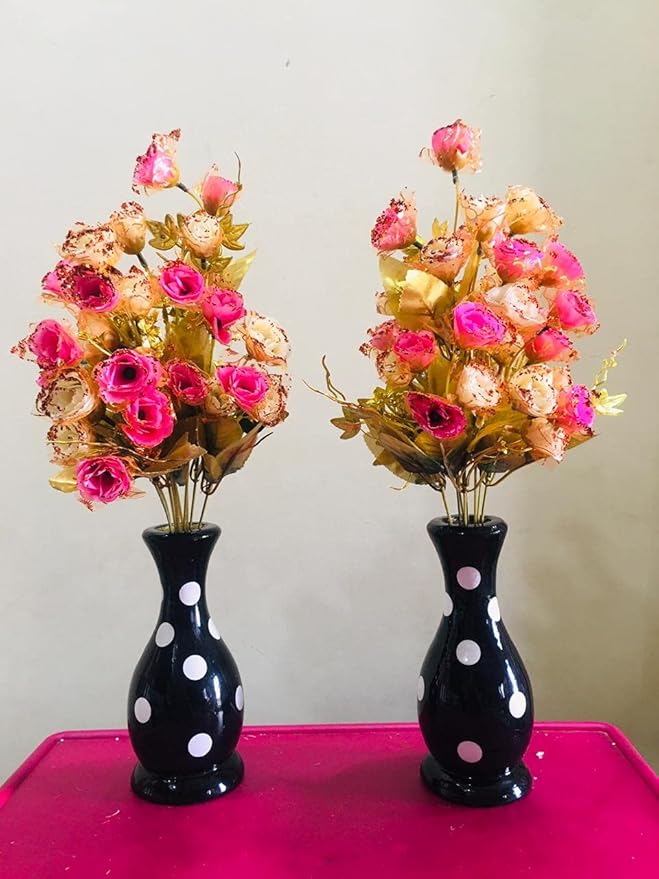 Buy Artificial Flowers Pot with Set of 2 Online at Low Prices in India