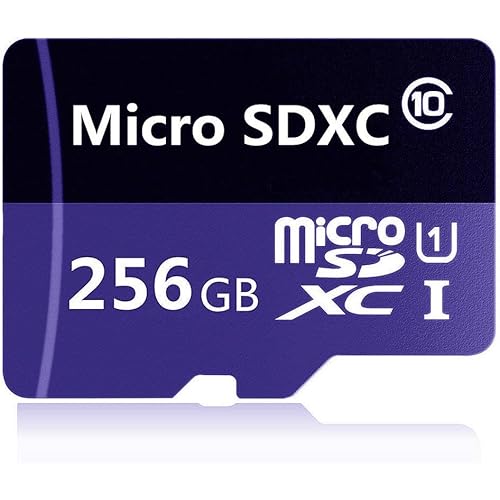 256GB Micro SD SDXC Card Memory Card High Speed Class 10 with SD Adapter, Designed for Android Smartphones