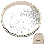 Ocean Drum Sea Drum 12inch- With Hardwood Shell and Wave Beads- Sound Healing Instrument for Meditation, Relaxation, Yoga, Stress Relief- Includes Storage Bag (12inch)