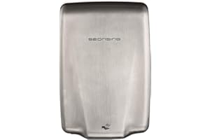 SEONSING Bathroom Commerical Hand Dryer, Heavy-Duty, Compact, High Speed (224 mph) for Restroom with Hygiene Filter, Low Noise