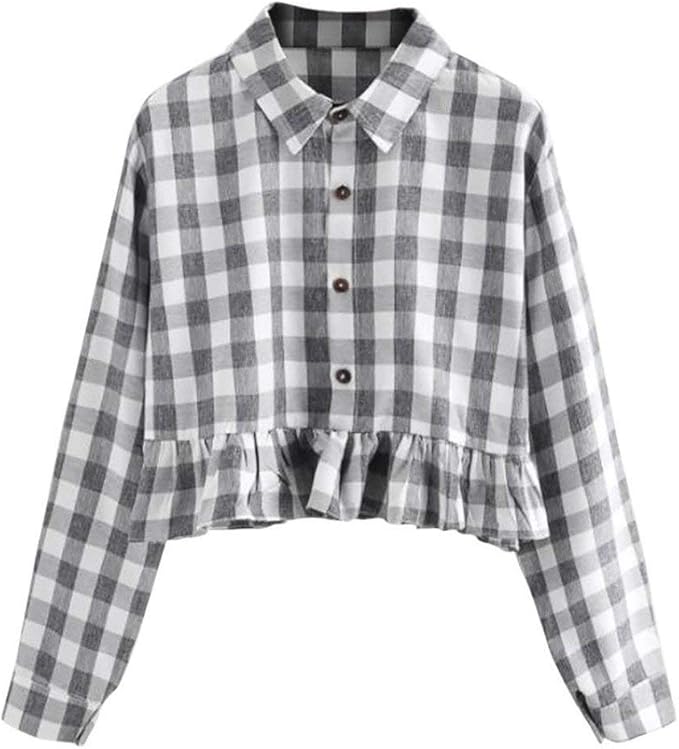 blusas a cuadros elegantes