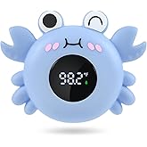 Baby Bath Thermometer Tub Water Temperature Thermometer for Bathtub Crab Newborn Baby Safety Floating Tub Toy Gift for Toddle