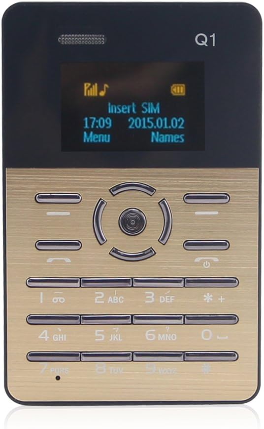 Crony Aeku Q1 Mini Card Cell Phone for Children Students (Gold)