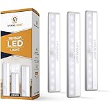 LED Closet Light Motion Activated, Cordless Under Cabinet Motion Sensor Light, Wireless Stick-on Anywhere Battery Operated 10