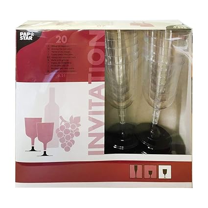 20 Stiel-Gläser für Rotwein, PS 'Invitation' 0,2 l Ø 7,35 cm · 13,55 cm glasklar Plastik