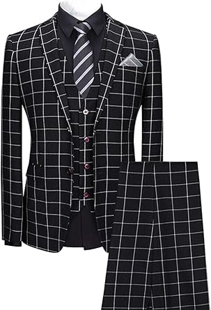 men's plaid vest and pants