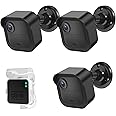 Blink Outdoor Camera Wall Mount Compatible with 4 (Newest Model)& 4th Gen,3 Pack Weatherproof Protective Housing,360 Degree Adjustable with Blink Sync Module 2 Outlet Mount for Blink Camera System