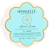 Spongell&eacute; Beach Grass Daisy Spongette Bath Sponge | Built-in Body Wash &amp; Body Scrubber, Shower Loofah Sponge for Women, Travel Essentials | 7+ uses