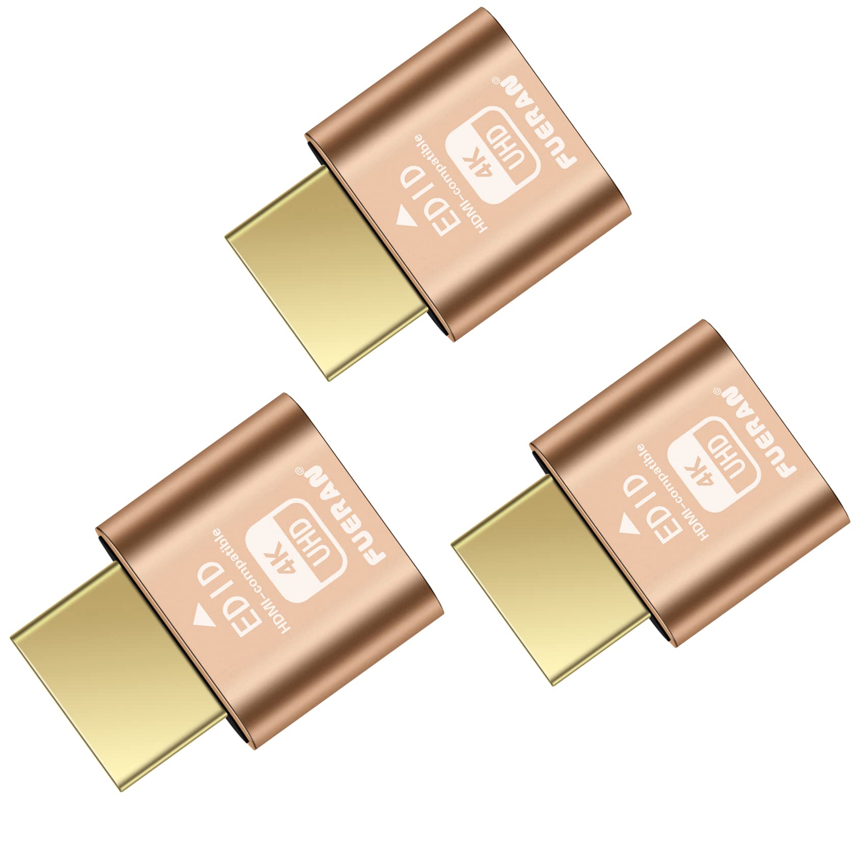 Photo 1 of FUERAN HDMI Dummy Plug 4K HDR,EDID Emulator & Virtual Monitor, Headless Display Adapter,hdmi Fake emulators,Supports up to 4k@60Hz,1080@120Hz(3 Pack)