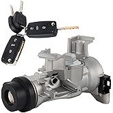 1K0905851B Ignition Switch Cylinder Assembly with Keys, Ignition Lock Replacement for VW Jetta 2006-2018, Eos 2007-2011, Golf 2004-2011, Rabbit 2006-2009