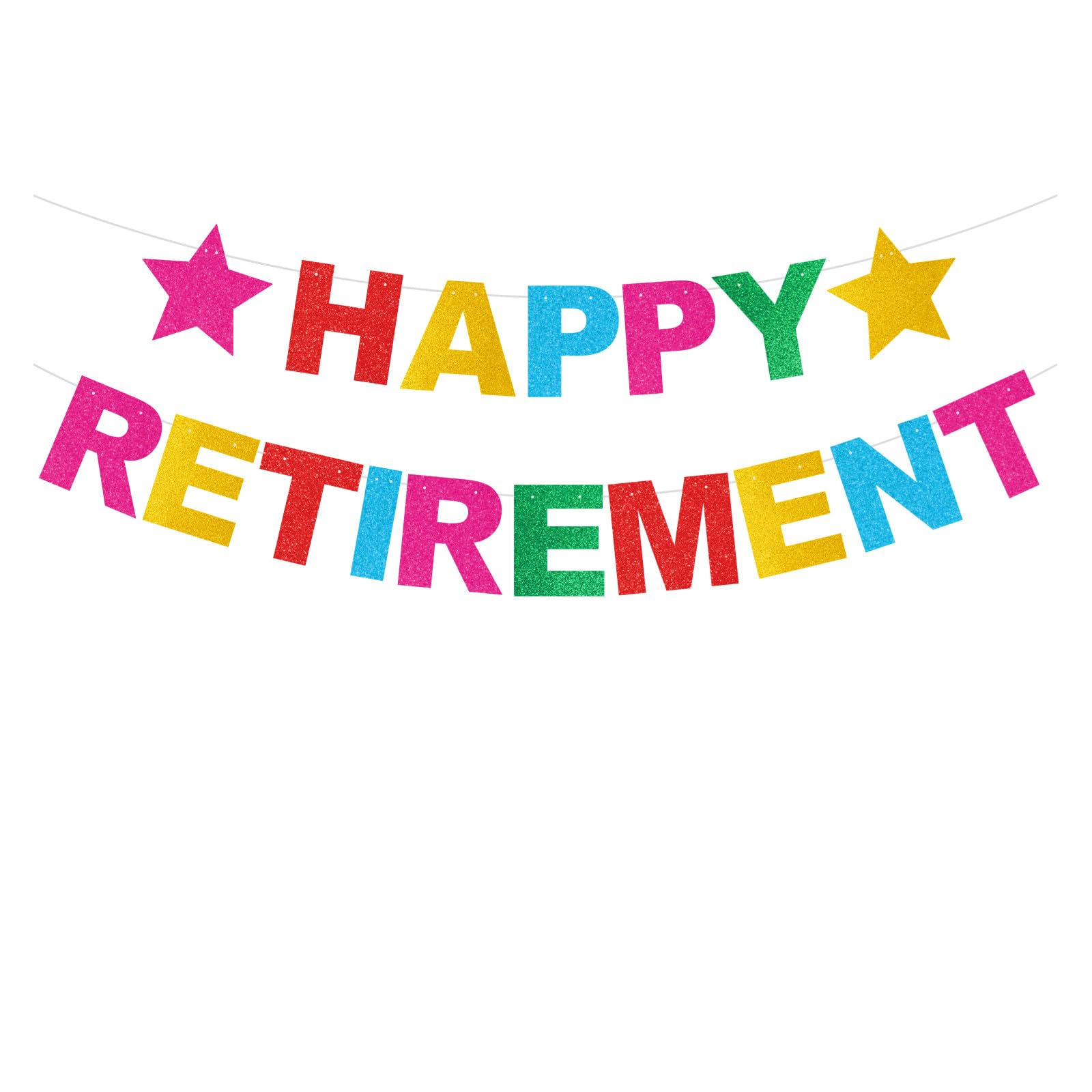 bng-bng Happy Retirement Bunting Banner for Woman Men Glitter Retirement Party Decoration The Legend Has Retired Sign for Women Men Retired Party Decorations Supplies Colorful