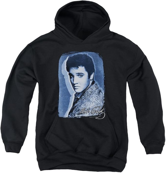 Elvis Presley Overlay Youth Hoodie Sweatshirt Clothing